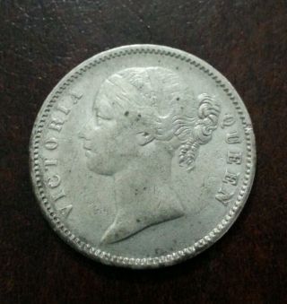 British India 1 Rupee Victoria Queen Dl 1840 L@@k Nr photo
