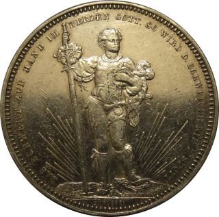 Switzerland 1879 5 Francs,  Shooting Thaler Basel,  Silver,  Schützentaler [0074] photo