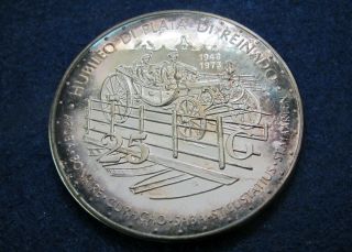 1973 Netherlands Antilles Silver Proof 25 Gulden - U S photo