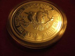 1994 Kookaburra 1 Oz.  999 Silver Coin Australia Uncirculated In Airtite Capsule photo