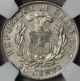 1892 Ngc Ms 62 Chile Silver 20 Centavos Ngc Pop 2/3 Condor Bird Coin 14111202 South America photo 1