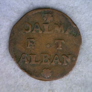 Dalmatia And Albania 2 Soldi 1684 - 1691 Very Fine Venice Italy (stock 1719) photo