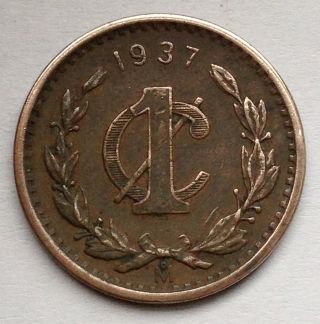 L45 Mexico Centavo,  1937 For 1 Coin Only photo