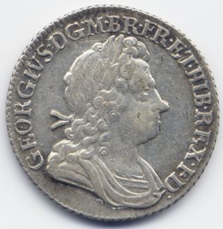 Great Britain: King George I: 1st Head,  South Seas Company Shilling 1723. photo