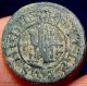 Old Spanish Treasure Coin 1605 Lion & Castle 8 Maravedis Coin (r9) Europe photo 1