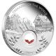Treasures Of The World - Europe 2013 1oz Silver Proof Locket Coin With Garnet Australia photo 1