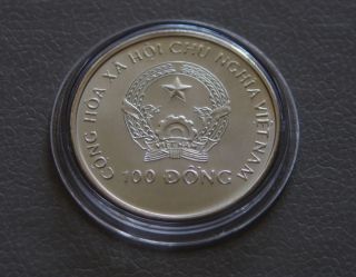 Vietnam 100 Dong,  1991,  Silver,  Unc photo