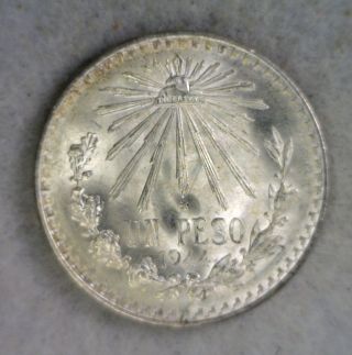 Mexico 1 Peso 1944 Bu Silver Coin (stock 0705) photo