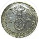 Germany,  Third Reich 2 Reichsmark,  1938 B,  Hindenburg Issue Silver Coin Germany photo 1