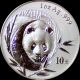 2003 10y China Silver Panda Frosted Pcgs Ms69 China photo 3