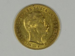 1904 - A 10 Mark Gold Coin Wilhelm Ii Of Prussia Fantastic Luster 32 photo