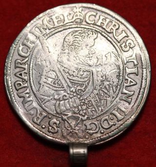 1611 Germany Saxony 1/2 Thaler Silver Foreign Coin S/h photo