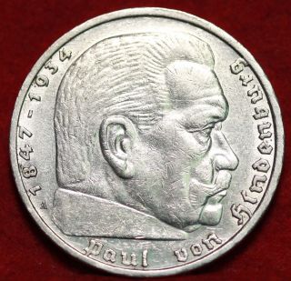 1938 - A Germany 5 Mark Silver Foreign Coin S/h photo