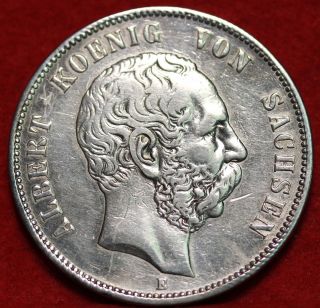1876 - E Germany 5 Mark Silver Foreign Coin S/h photo