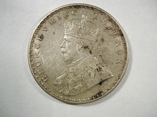1911 India Silver One Rupee Circulated M1 photo