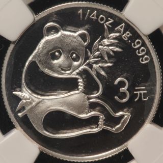 2007 China Silver 3 Yuan.  1982 Panda.  Ngc Pf 70 Ultra Cameo. photo