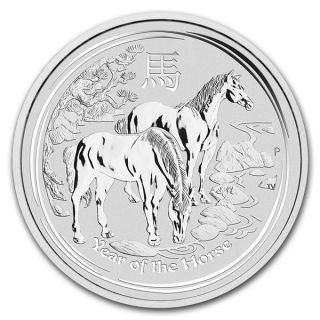 Wow 2014 Pure.  999 Silver 1/2 Z Year Of The Horse Perth $9.  99 photo