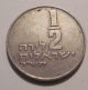 Israel Coin 1/2 Lira Coin Copper Circulated Menorah Middle East photo 1