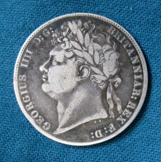 1820 Half Crown - Silver Coin From Uk - photo