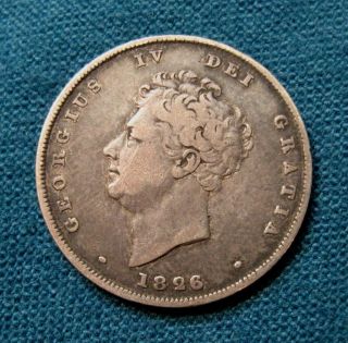 1826 Silver Shilling - George Iv photo