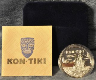 1988 Samoa Kon - Tiki Proof Uncirculated Coin photo