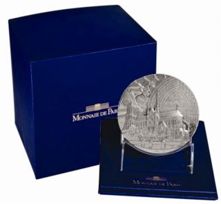 France 2013 850th Anniversary Of Notre - Dame De Paris Cathedral Medal 650g photo