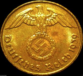 Germany - German 3rd Reich - German 1939g 2 Reichspfennig Coin Wwii - Rare Coin photo
