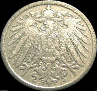 Germany - The German Empire,  German 1896d 10 Pfennig Coin - Coin photo