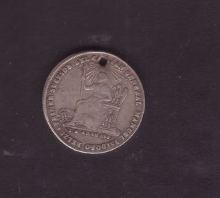 Bolivia 1855 Proclamation Silver Token photo