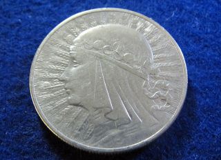 1932 Poland Silver Zlotych - Circlated - U S photo