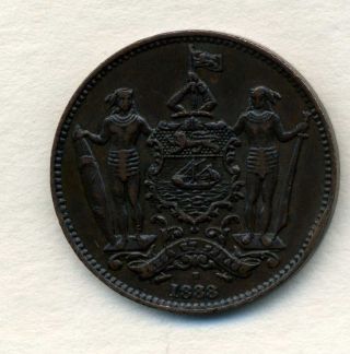 1888 British North Borneo One Cent. photo