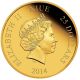 Niue 2014 $25 Disney Mickey & Friends 2014 - Pluto 1/4 Oz Gold Proof Coin Australia & Oceania photo 2