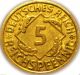 Germany - German 1925e Gold Colored 5 Reichspfennig Coin Germany photo 1