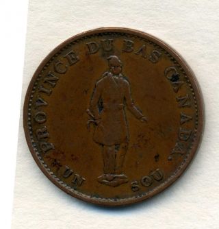 1837 Canada Halfpenny Token. photo