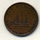1843 Brunswick Halfpenny Token. Coins: Canada photo 1