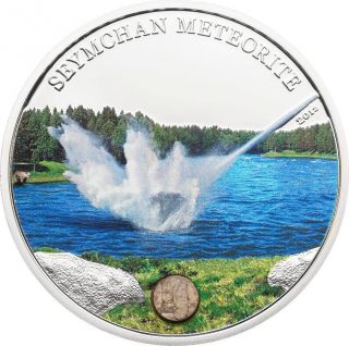 Cook Islands 2012 $5 Seymchan Meteorite 20 G Silver Proof Coin With Insert photo