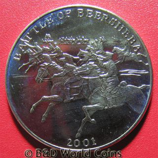 Liberia 2001 $5 Battle Of Beersheba 1917 Horses World War I Cu - Ni Coin No Silver photo