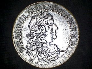 Germany Brandenburg Friedrich Wilhelm 1684 6 Groschen,  Silver photo