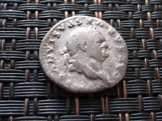 Silver Denarius Vespasian 69 - 79 Ad 