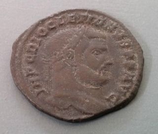 302 - 303 Ad Roman Diocletian Ae Follis Bronze Coin photo