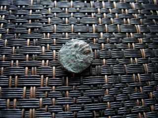 Ancient Greek Bronze Coin Unknown Very Interesting / 11mm photo