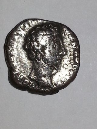 Uncertified And Ungraded Silver Roman Coin (emperor Marcus Aurelius) photo
