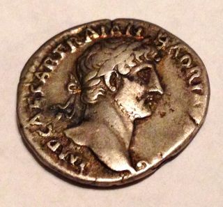 Ancient Old Roman Silver Denarius Julius Caesar Currency Coin Money - 47 Bc photo