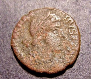 Magnus Maximus,  Restoring Roman Republic?,  388 Ad,  Centenionalis,  Emperor Coin photo