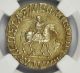 Indo - Scythians Azes 58 Bc Tetradrachm Ngc Ch Xf Obv King On Horse Rev Athena Coins: Ancient photo 1