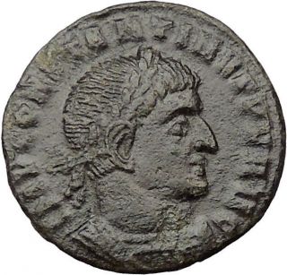 Constantine I The Great 318ad Very Rare Ancient Roman Coin Mars War Cult I31541 photo