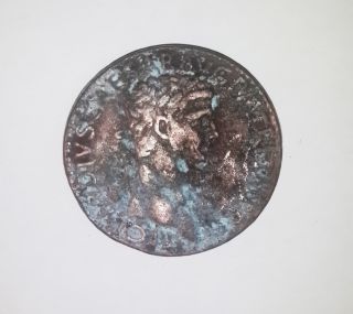 Ancient Roman Coin Of Claudius (augustus) - Vf Brass Sestertius - 34 Mm photo