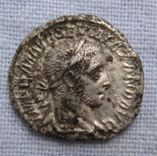 Severus Alexander Silver Denarius Roman Coin photo