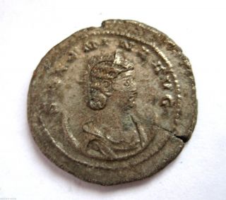 265 A.  D British Found Cornelia Salonina Roman Period Ar Silver Antoninus Coin photo