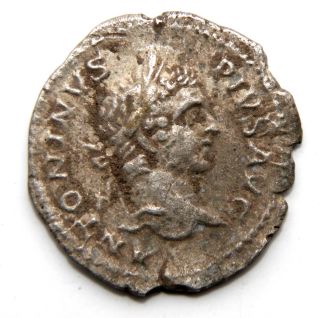 Roman Silver Denarius Of Caracalla 208 Ad Rev: Caracalla photo